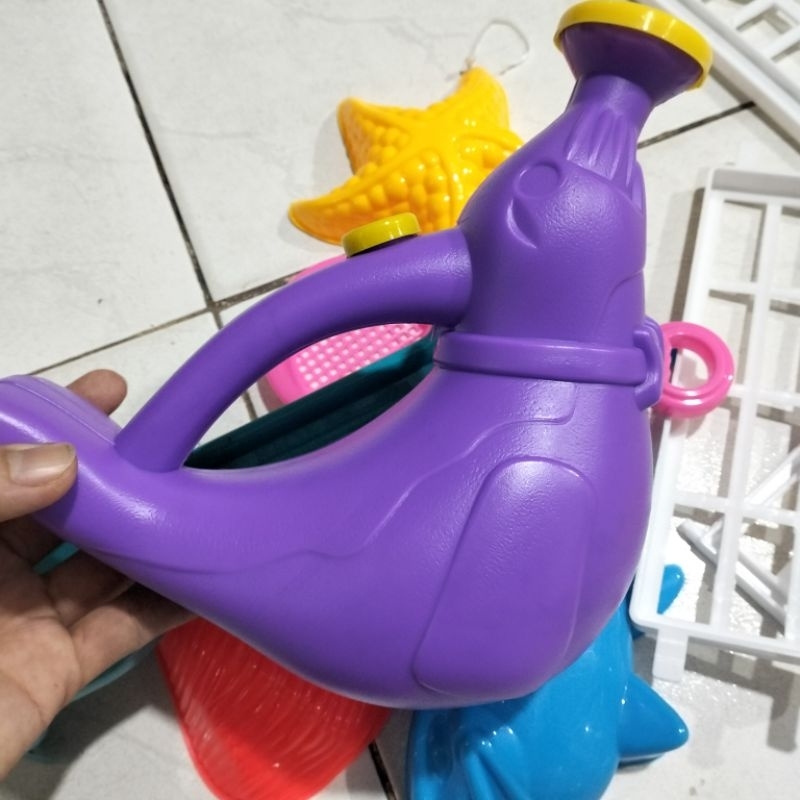 Xe đẩy siêu thị, có nhạc ,kèm nhiều chi tiết để bé chơi cát, ảnh thật