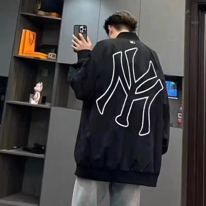 Áo Khoác Gió NY 2 Lớp💕Áo Bomber NY Dáng Rộng, Dành Cho Nam Nữ