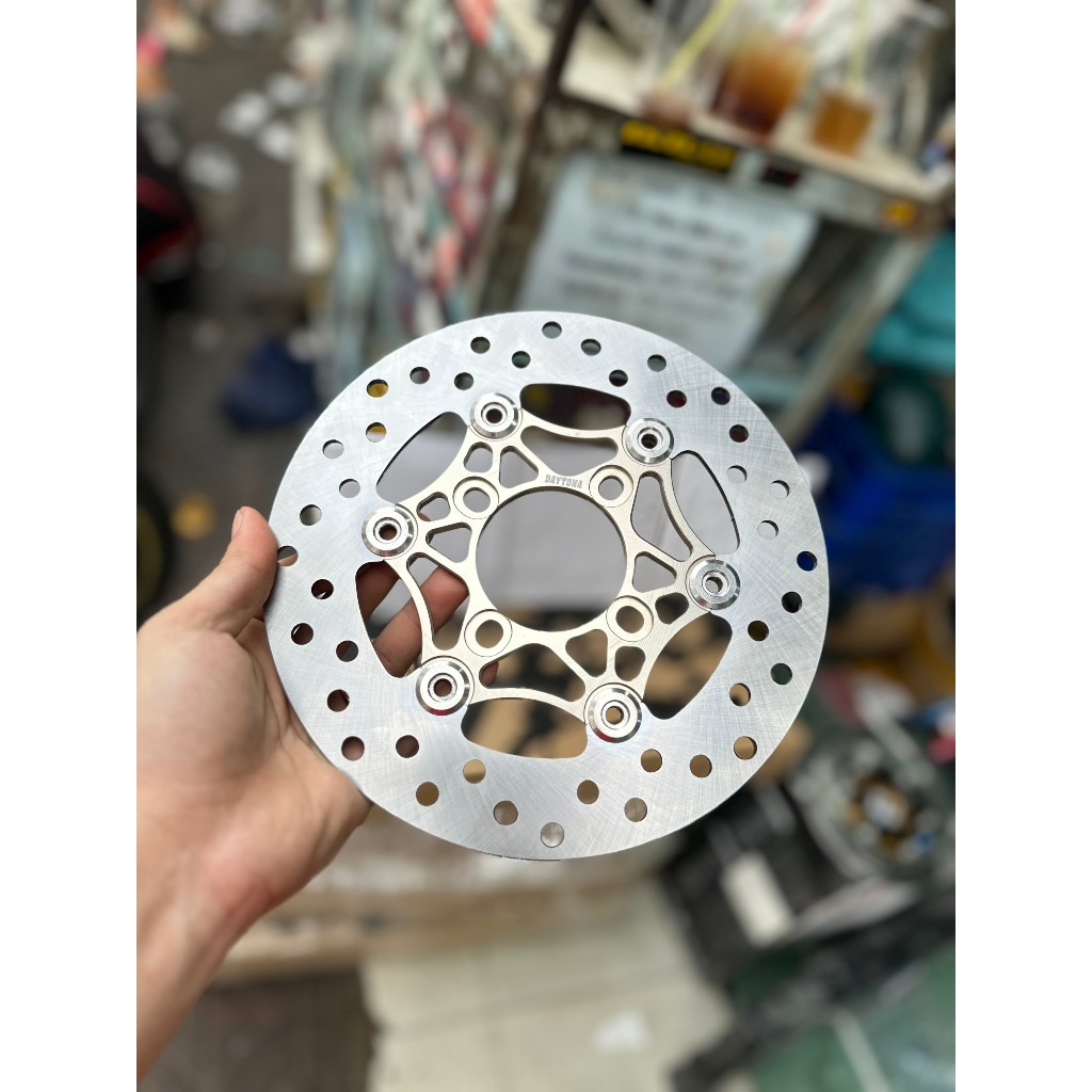 Đĩa thắng Daytona 220mm Lòng nhôm Khoen inox 304