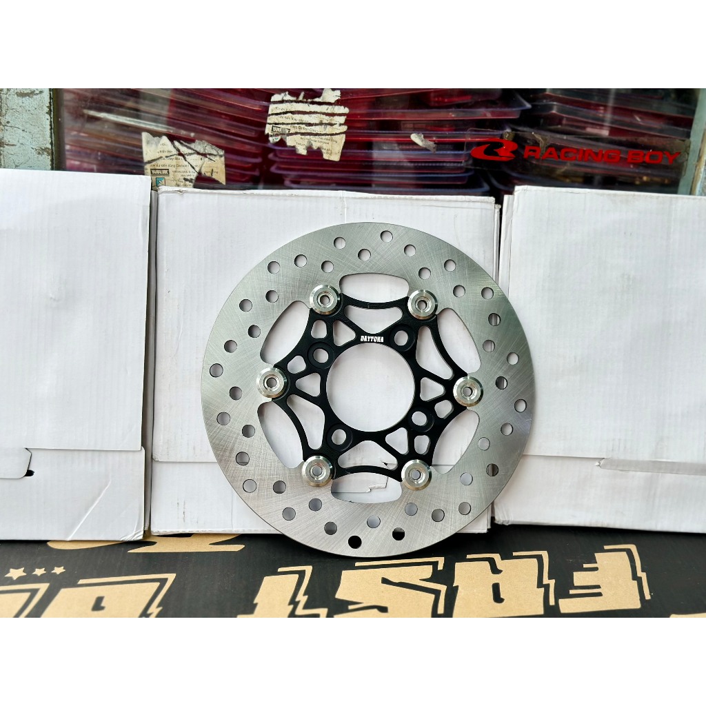 Đĩa thắng Daytona 220mm Lòng nhôm Khoen inox 304