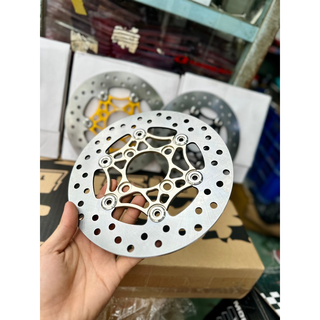 Đĩa thắng Daytona 220mm Lòng nhôm Khoen inox 304