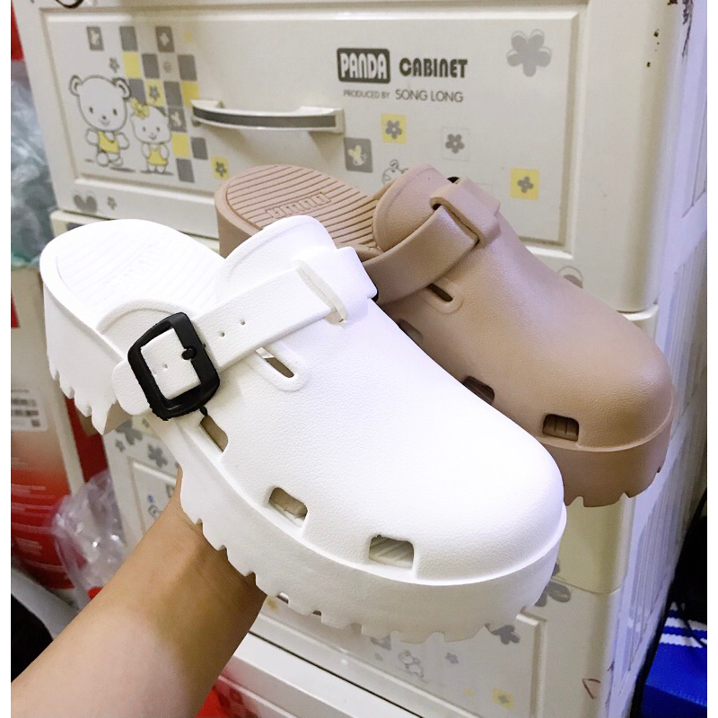 Dép Sục nữ đế Cao,trống lún xẹp.sục Unisex đế 5cm Nữ 3Màu như hình  Hàng Cao Cấp Đế Siêu Êm,nhẹ bền