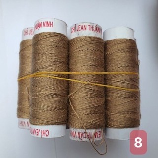 Chỉ may quần jean - Combo 10 ống chỉ jean 10 mau khac nhau nha