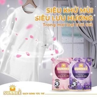 Giặt xả 5 in 1 sunnee 2.2kg dạng túi - tím romantic