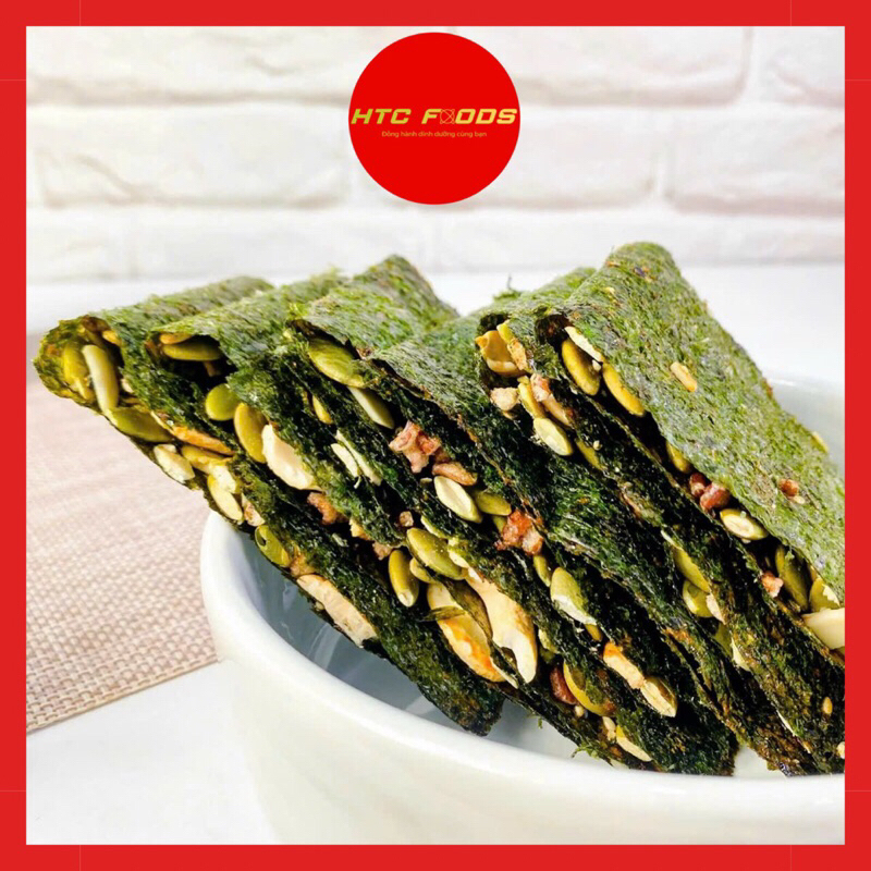 Thanh bánh rong biển kẹp hạt dinh dưỡng, bánh hạt rong biển ngũ cốc, giảm cân, eat clean, 250g/500g