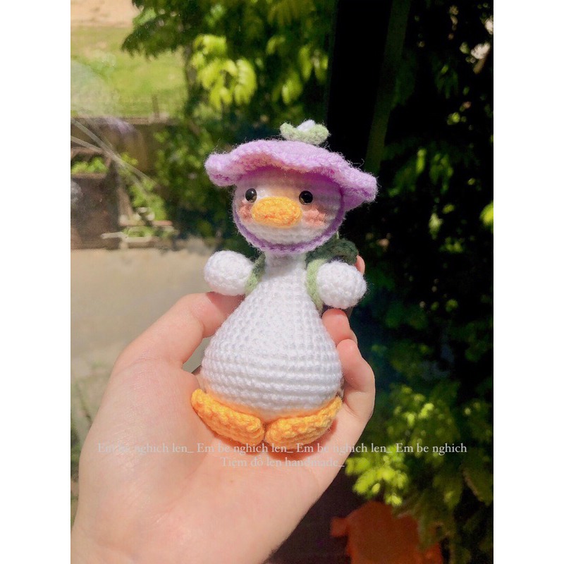 Móc khoá Vịt đeo cặp dễ thương cute