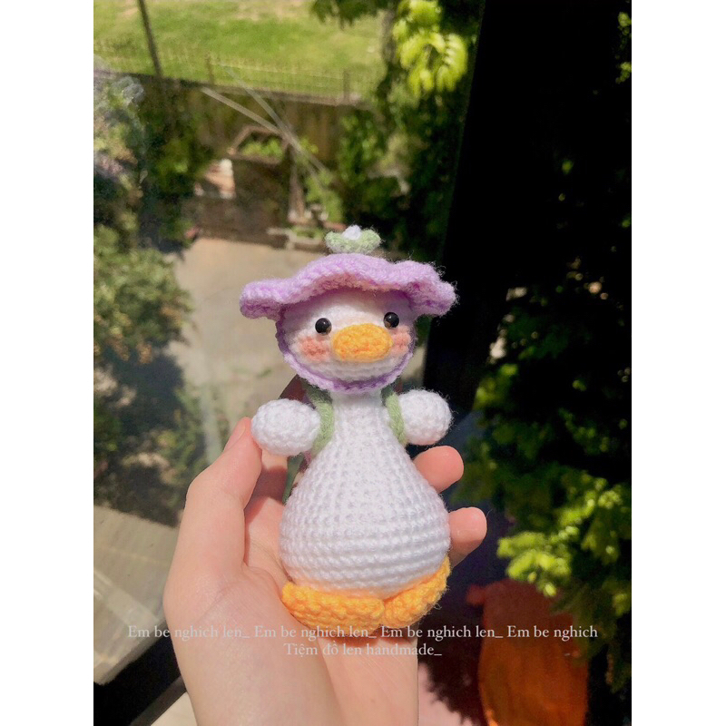 Móc khoá Vịt đeo cặp dễ thương cute