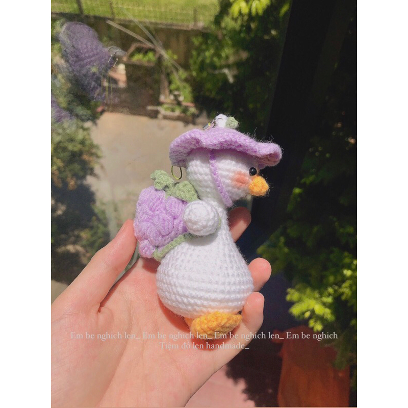 Móc khoá Vịt đeo cặp dễ thương cute