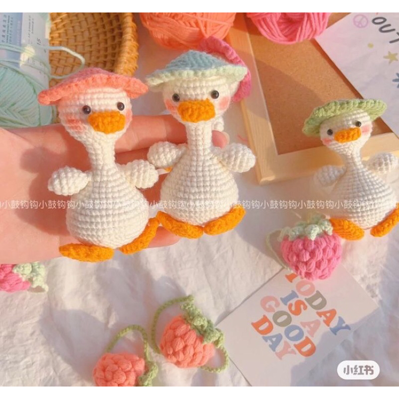 Móc khoá Vịt đeo cặp dễ thương cute