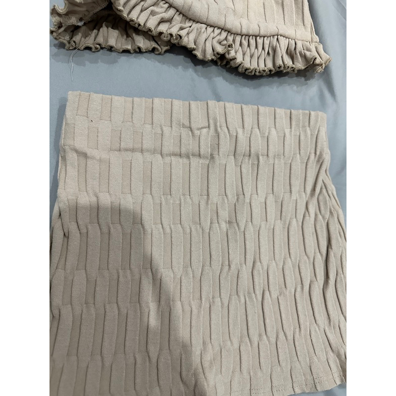 Set len Zara chân váy ôm body Zara