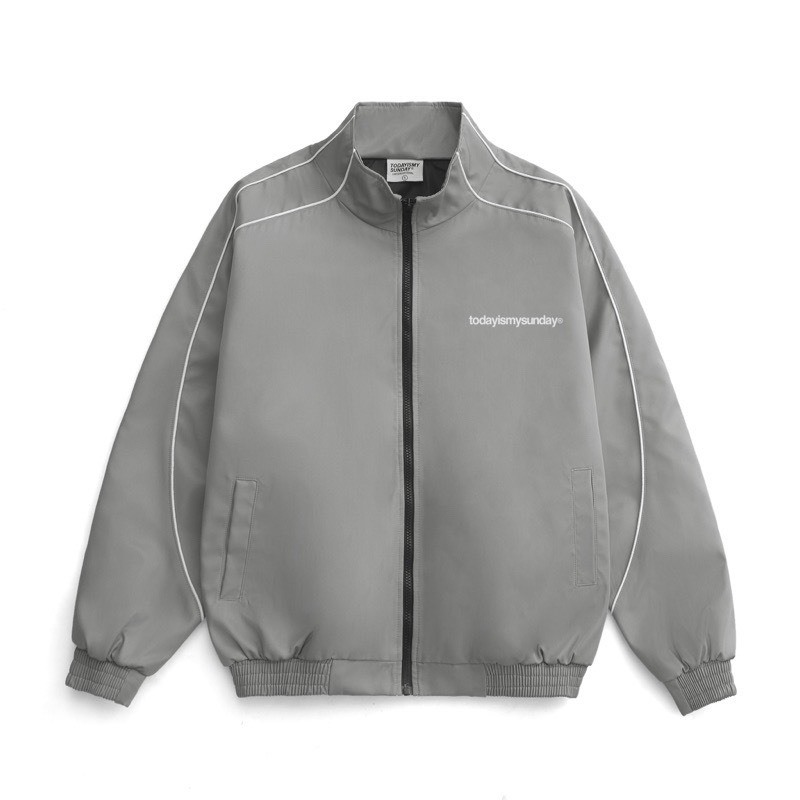 Áo khoác dù nam nữ Today Kết hợp đường viền chỉ cánh tay form unisex