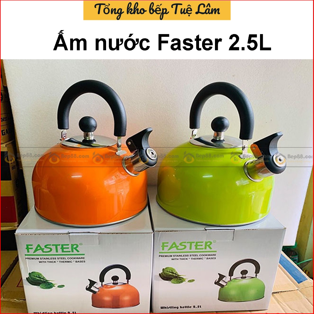 Ấm đun nước bếp từ FASTER 2.5L có còi báo