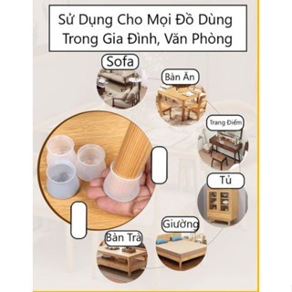 Vỏ bọc chân bàn ghế silicon dày hình tròn, miếng silicon dày bọc chân bàn ghế