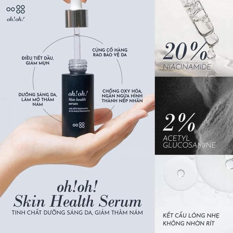TINH CHẤT OH! OH! SKIN HEALTH SERUM 20% NIACINAMIDE