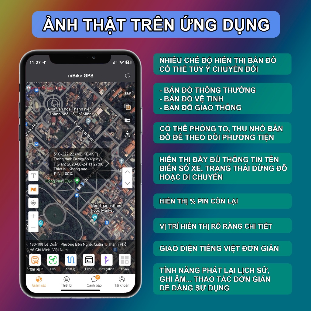 Thiết Bị Định Vị Không Dây Ô Tô Xe Máy Dùng Pin mBike-09F Độ Chính Xác Cao - Bảo Hành 12 Tháng