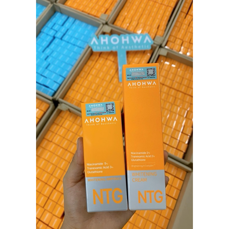 Ampoule NTG Serum Dưỡng Trắng Da , Mờ Thâm , Chống Lõa Hóa Ahohaw 30ml.