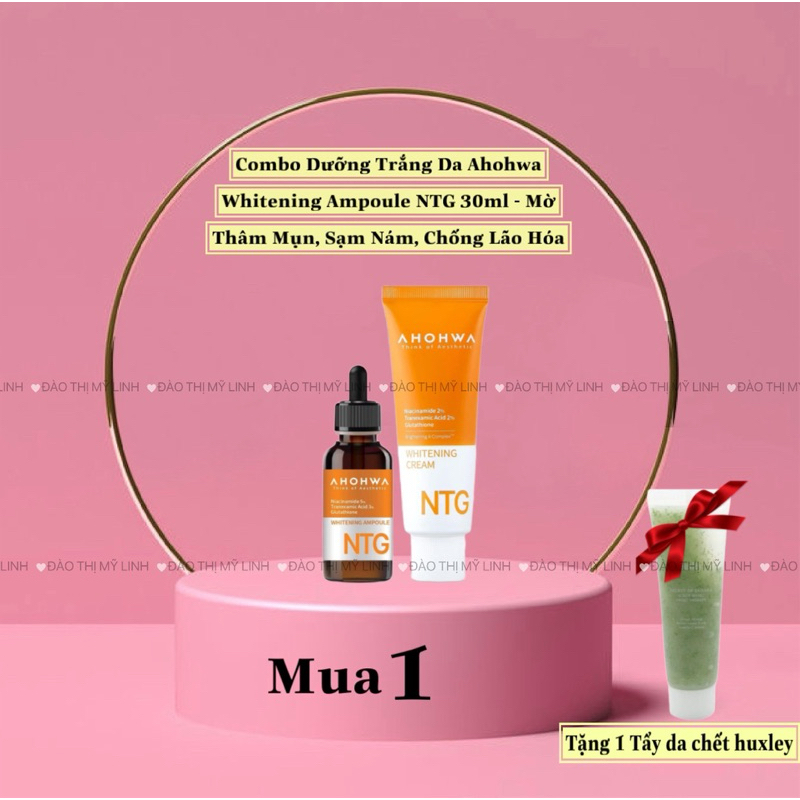 Ampoule NTG Serum Dưỡng Trắng Da , Mờ Thâm , Chống Lõa Hóa Ahohaw 30ml.