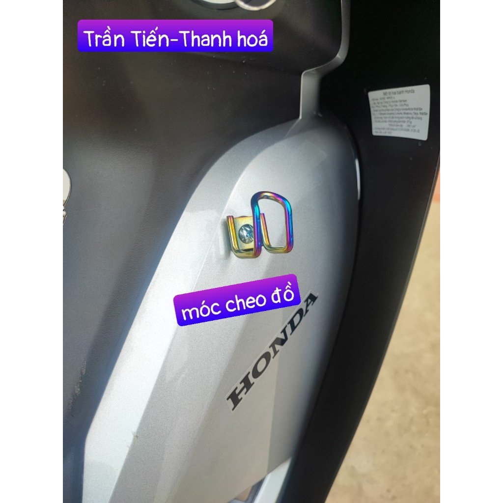 Móc Treo Đồ Inox 7 màu  dành cho mọi loại Xe Máy,Moto,xe đạp