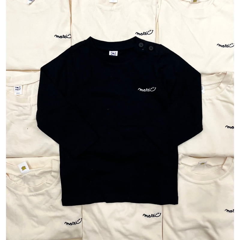 Áo cotton dài tay trơn ecouts91 4 màu