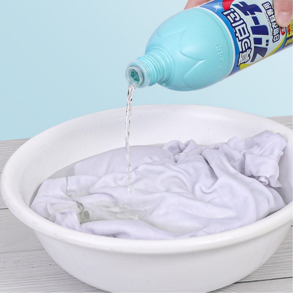 Nước tẩy trắng quần áo chuyên dùng cho vải trắng Rocket hàng nội địa Nhật Bản AD147