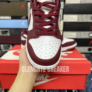 Giày Nike Dunk low Team Red - mận