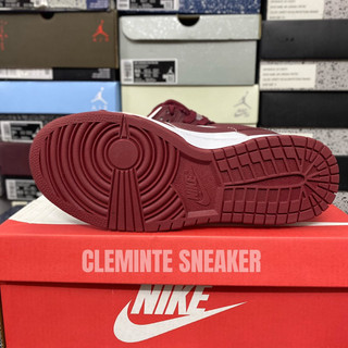 Giày Nike Dunk low Team Red - mận