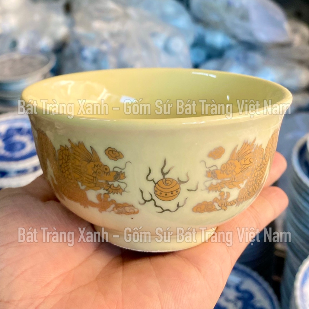 Bát Cơm Thờ - Bát Cơm Cúng Bát Tràng Men Ngà Vàng Hàng Đẹp Tuyển Chọn