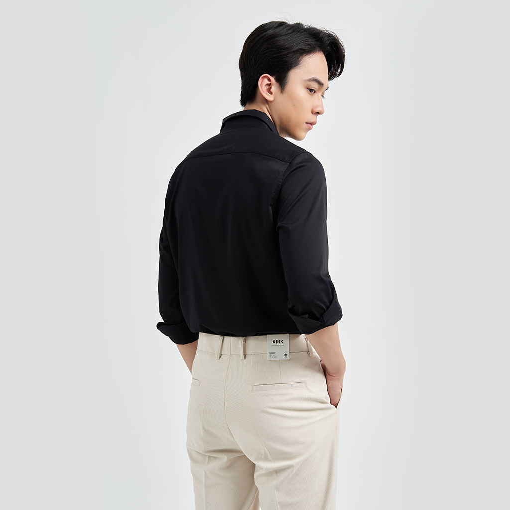 Áo Sơ Mi Dài Tay Nam Local Brand KRIK Chất Liệu Cotton Form Slimfit Ôm Vừa Vặn SD0481