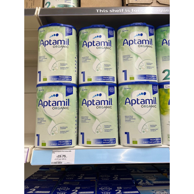 Sữa bột Aptamil Organic Anh hộp 800g đủ số 1 2 3!