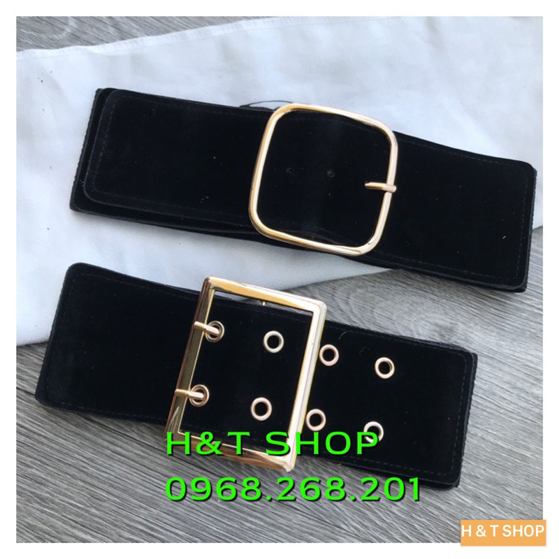 Đai Váy, Belt, Nịt Đầm Chất Nhung bản 8cm  - H&T SHOP
