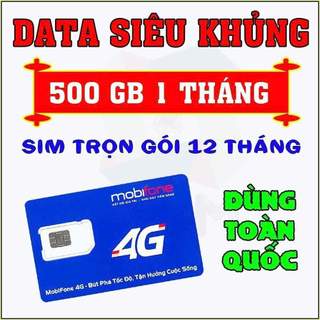 Sim mobifone 12mdt150 500gb/tháng