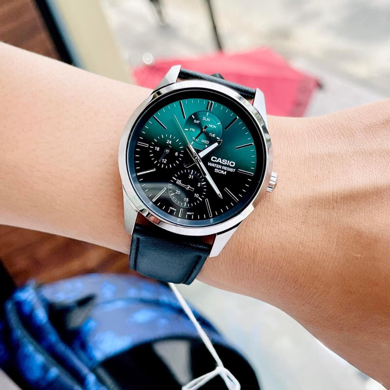 Đồng hồ nam dây da Casio MTP E330L