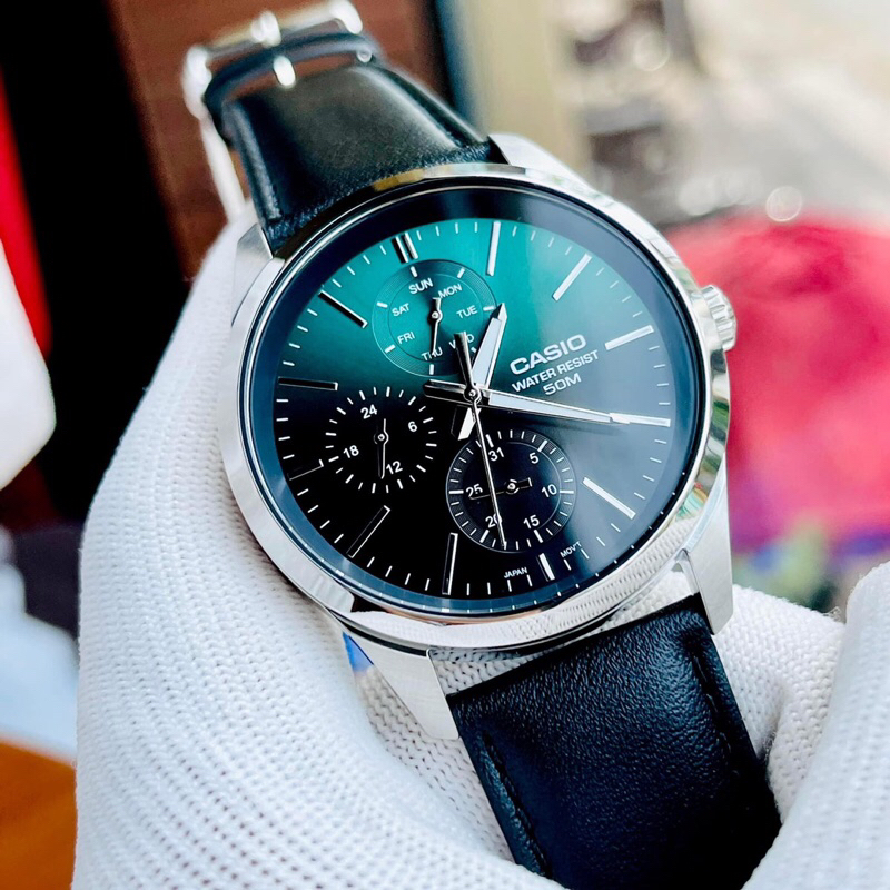 Đồng hồ nam dây da Casio MTP E330L