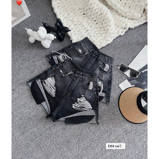 Quần short jean rách kiểu 2 đùi cá tính