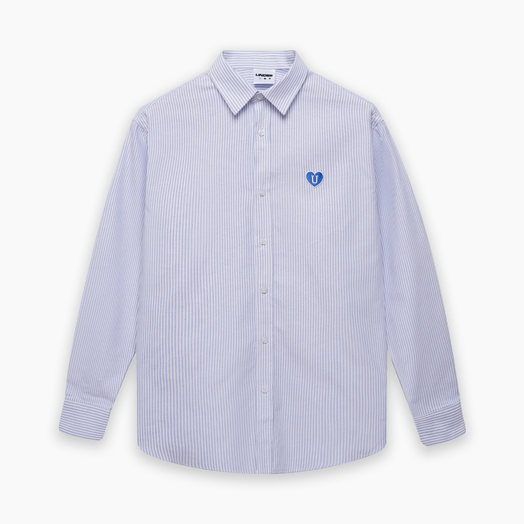Áo sơ mi UNDER Mini Heart Logo Oxford Shirt  - USH001