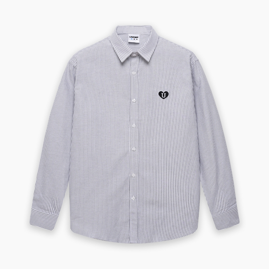 Áo sơ mi UNDER Mini Heart Logo Oxford Shirt  - USH001