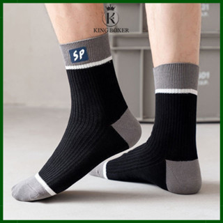 Combo 10 đôi tất nam cổ lửng style Hàn Quốc vớ nam vải dày dặn thoáng khí co giãn thấm hút SP-5Mau KINGBOXER