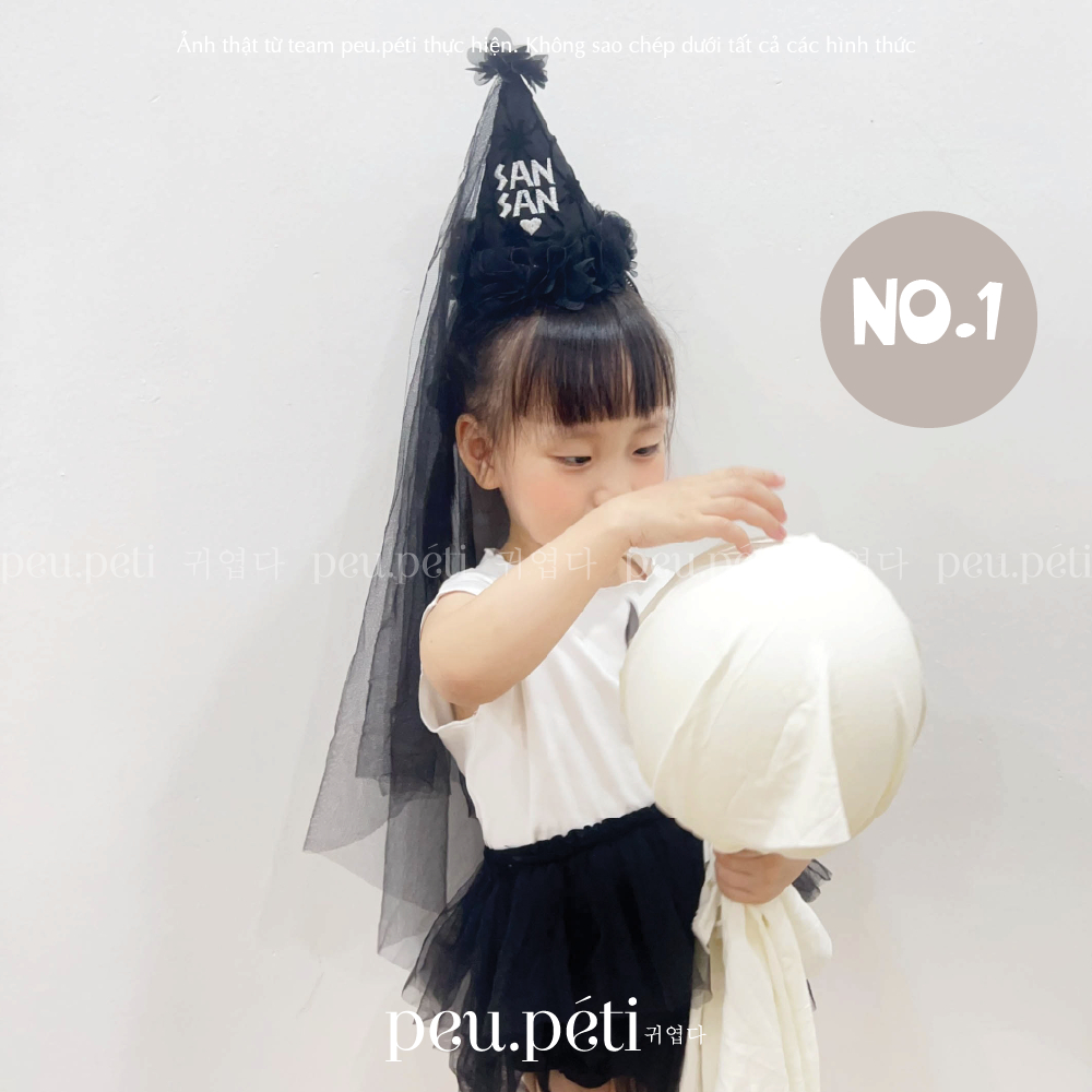 THÊU TÊN nón chóp phong cách halloween - by Peu.peti