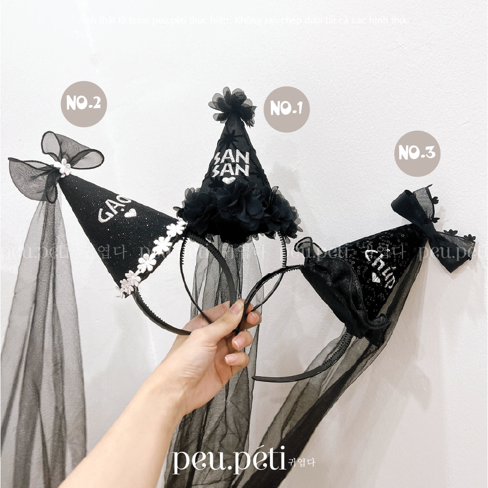 THÊU TÊN nón chóp phong cách halloween - by Peu.peti