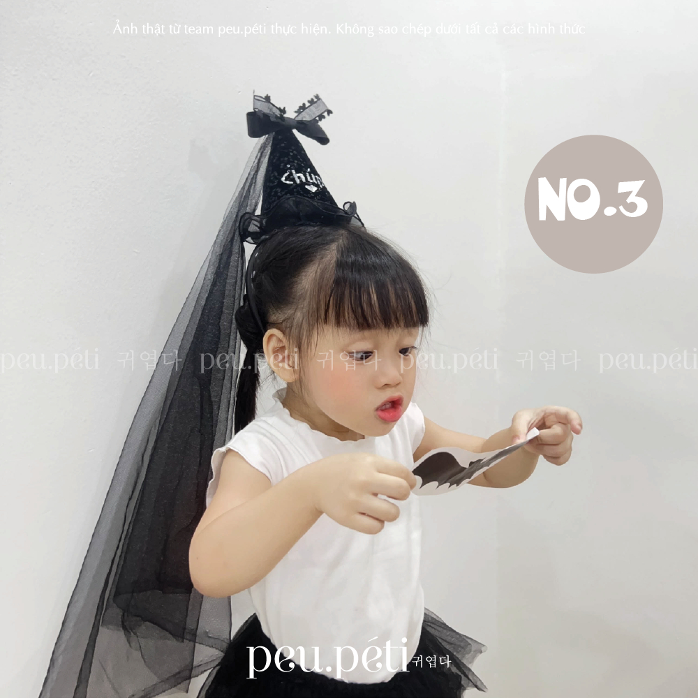 THÊU TÊN nón chóp phong cách halloween - by Peu.peti