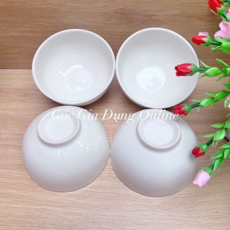 COMBO 10 CÁI CHÉN SỨ TRẮNG TRƠN