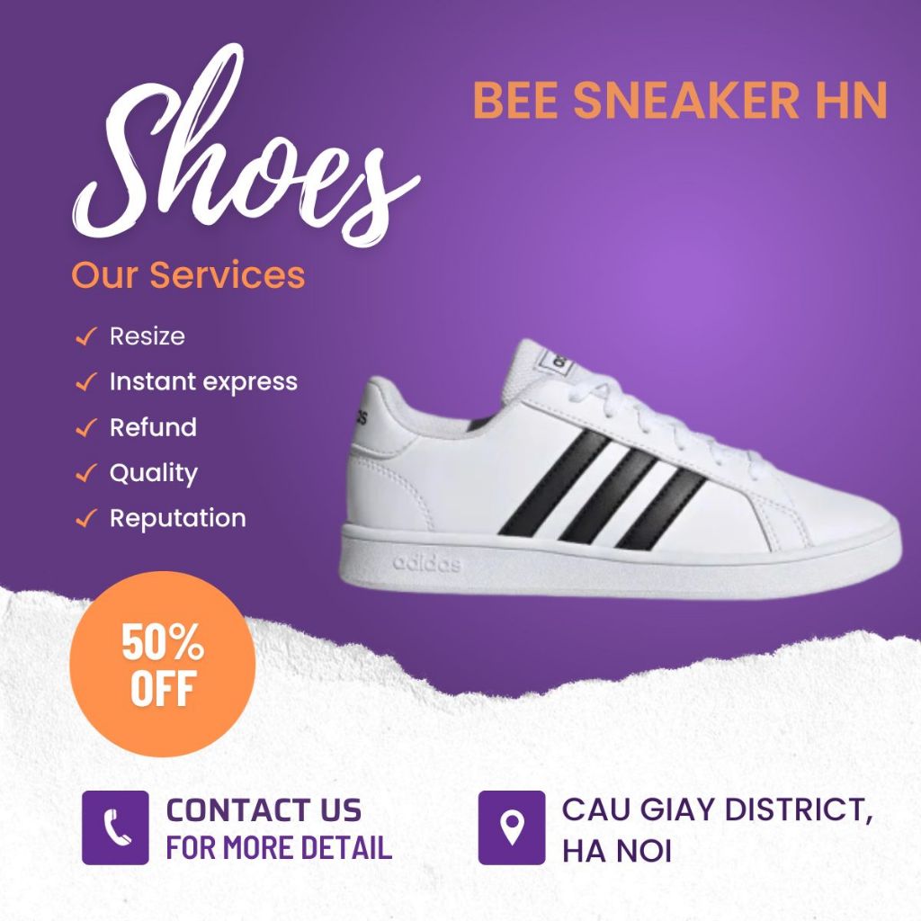 [FREESHIP]💟 ❤️𝐅𝐮𝐥𝐥 𝐁𝐨𝐱+𝐁𝐢𝐥𝐥❤️ Giày thể thao trắng sọc kẻ đen