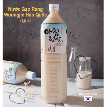 Nước Gạo Buổi Sáng Morning Rice - Woongjin chai 1.5L