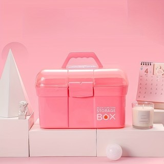 Cốp nhựa đựng đồ nail màu hồng tiện lợi – cốp đựng đồ nail giá rẻ- THE NAIL