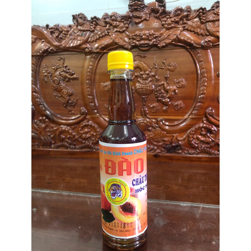 Siro Châu Thành Hương Đào Chai 400ml - Nhiều Hương
