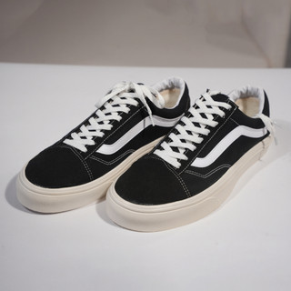 Giày 𝐕𝐚𝐧𝐬 𝐎𝐥𝐝 𝐒𝐤𝐨𝐨𝐥 - Giày Sneaker 𝐕𝐚𝐧𝐬 Đen kẻ trắng nhung nỉ cao cấp nam nữ, đế đúc chắc chắn, cá tính D12
