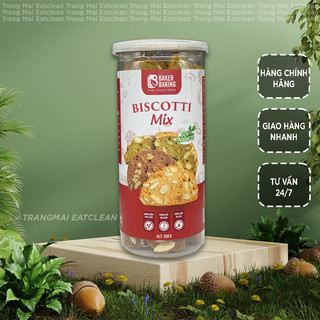 Bánh Biscotti Mix Vị Hỗ Trợ Ăn Kiêng Size 100-500gram
