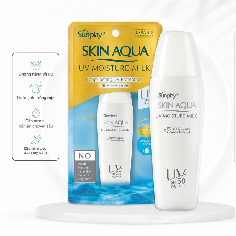 Chính Hãng-Chống Nắng Sunplay Skin Aqua Dưỡng Trắng Da,Ngừa Mụn, Dưỡng Ẩm SPF 50+ 25-55g