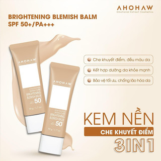 Kem nền ahohaw inten-cure brightening blemish balm spf 50 pa+++