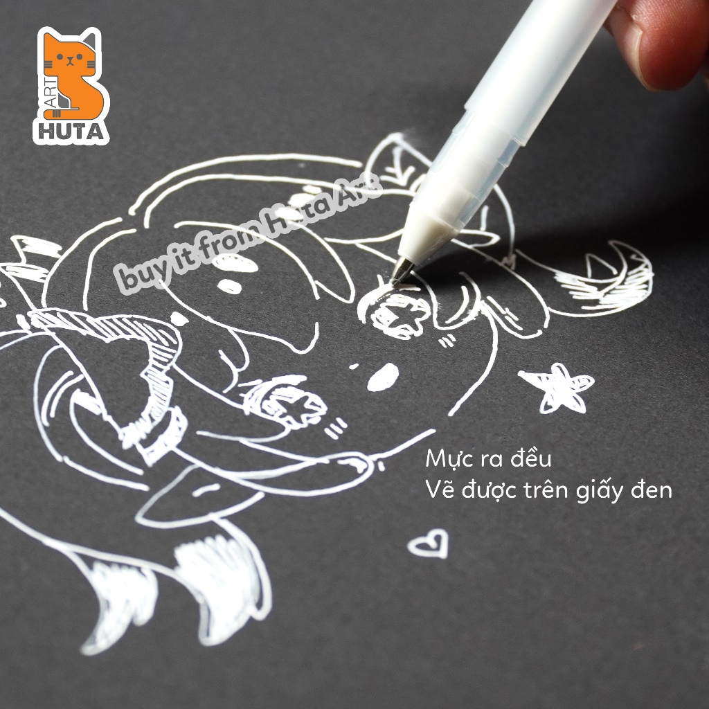 Bút Gel Trắng Sakura Gelly Roll - 0.8 Medium